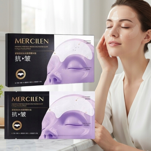 ZESTAW 5x - COLLAGEN MERCILEN PATCHES NA CZOŁO – NA ZMARSZCZKI