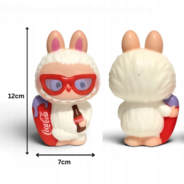 GNIOTEK ANTYSTRESOWY LABUBU ZABAWKA SENSORYCZNA SQUISHY RÓŻNE KOLORY white
