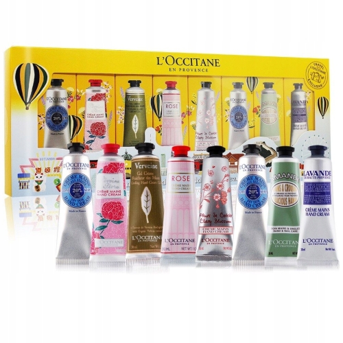L`OCCITANE ZESTAW KREMÓW DO RĄK - 8 wyjątkowych zapachów