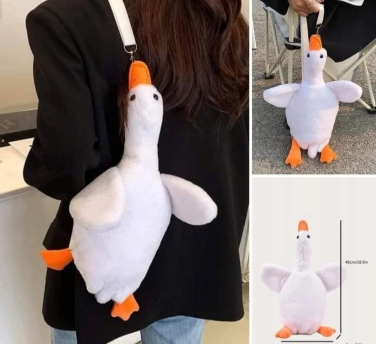 TOREBKA PLECAK GĘŚ GĄSKA PIPA 40CM