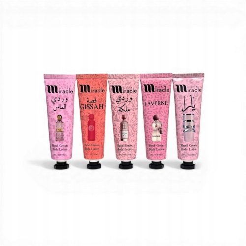 ZESTAW 5szt. (30ml/szt) KREMÓW DO RĄK I CIAŁA (pink)